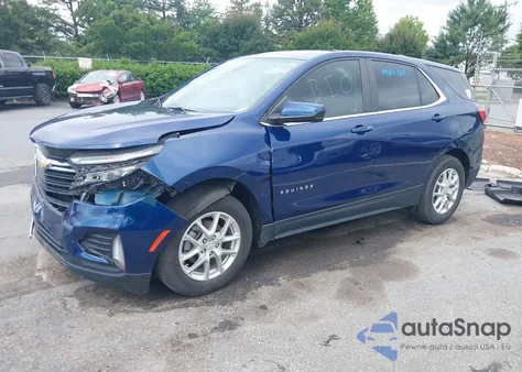 2022 Chevrolet Equinox Lt z USA, uszkodzony, nr VIN 3GNAXKEV7NL295969